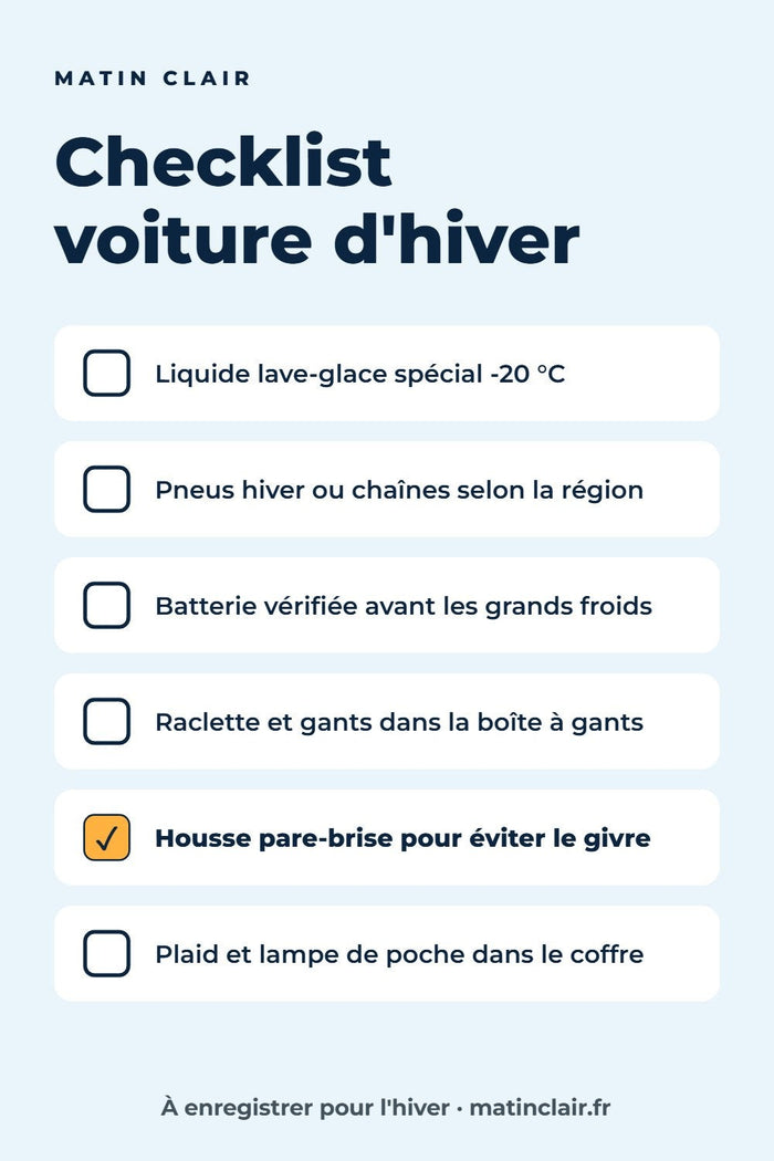Checklist voiture d'hiver